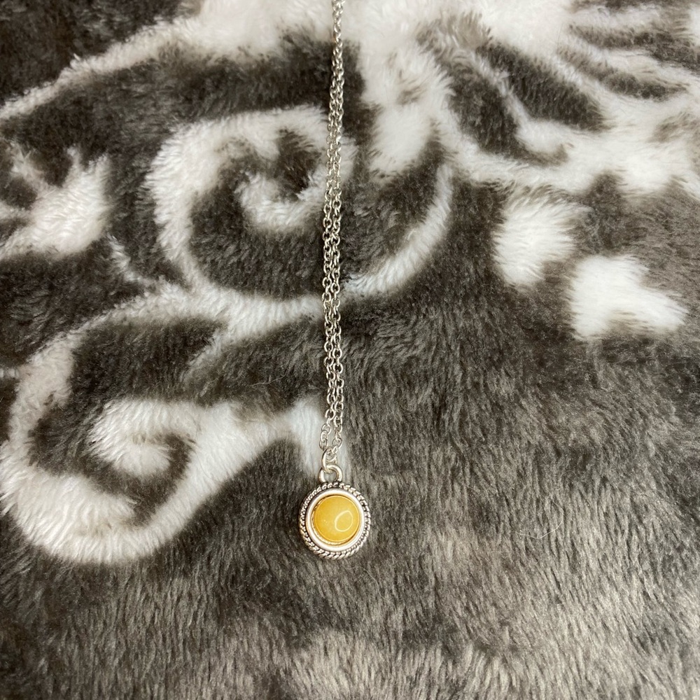 Yellow Circle Necklace